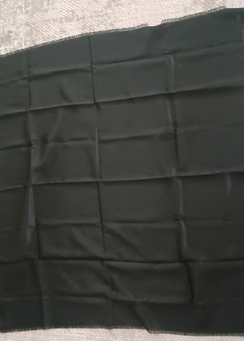 Düz Siyah kadın şal modeli - Görsel 3