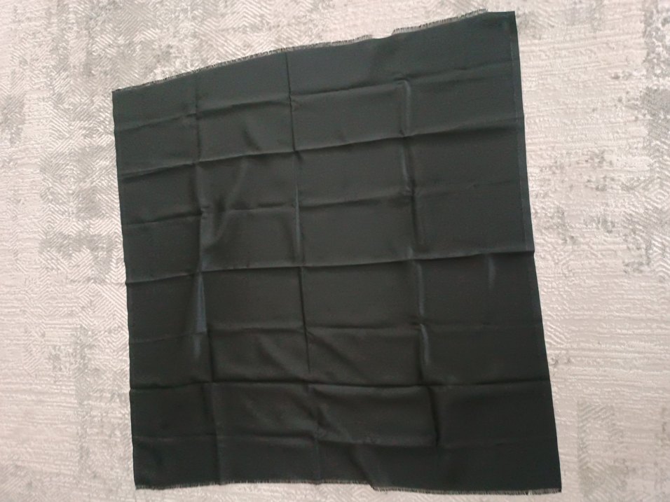 Düz Siyah kadın şal modeli - Görsel 3