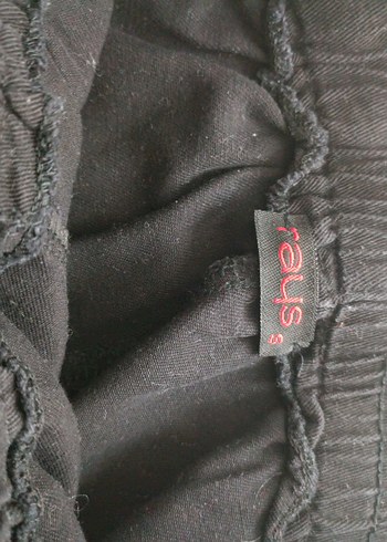 Siyah Midi Kumaş kadın Pantolon - Görsel 2