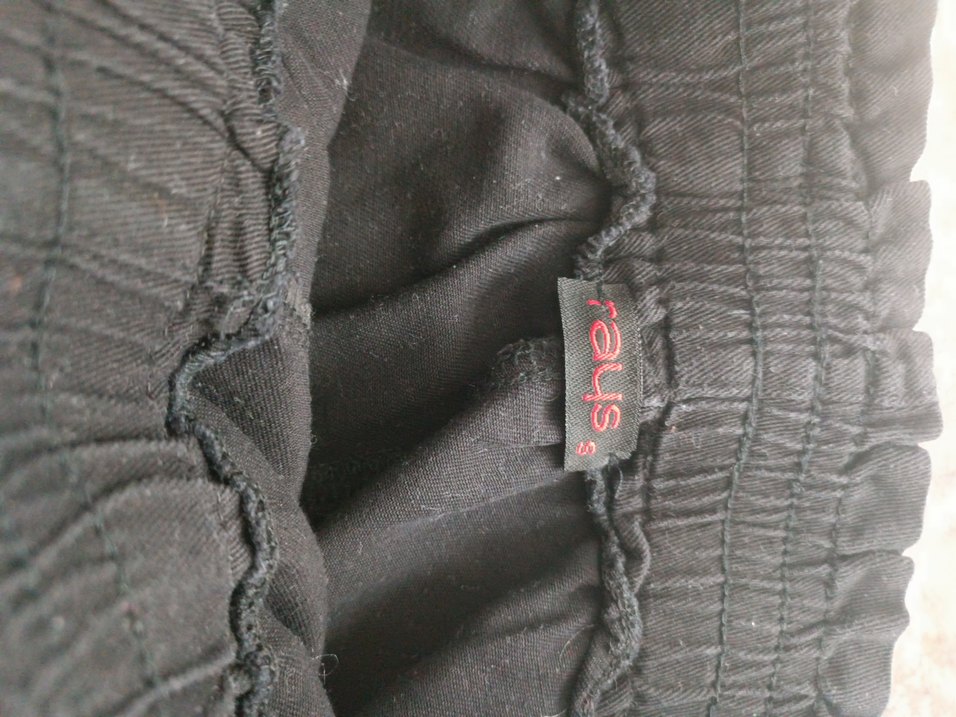 Siyah Midi Kumaş kadın Pantolon - Görsel 2