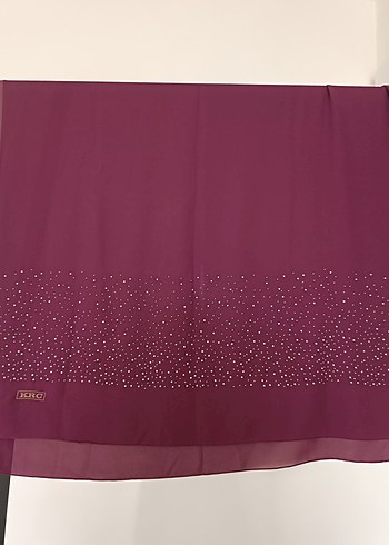 Bordo Payetli Kadın şal modeli - Görsel 3