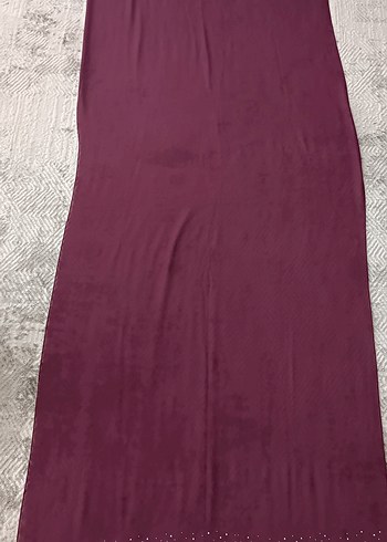 Bordo Payetli Kadın şal modeli - Görsel 2