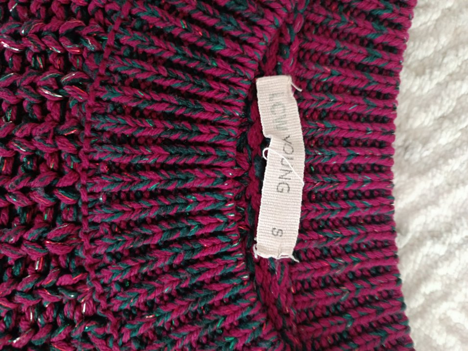 Kadın Bordo Örgü Triko Kazak - Görsel 3