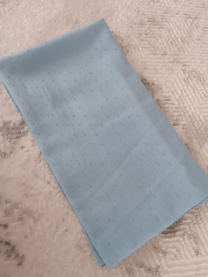 Kadın mavi Şal - Görsel 2