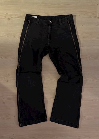 Zara Full Zippered Antrasit Jean Flare