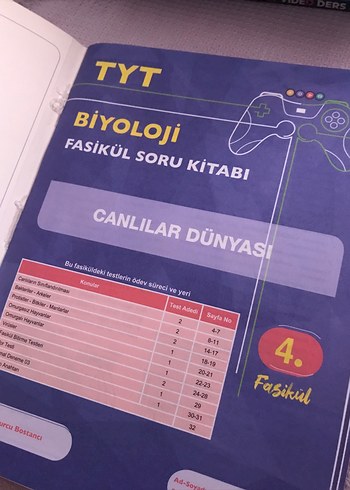 Beden TYT Biyoloji Fasikül Soru Kitabı