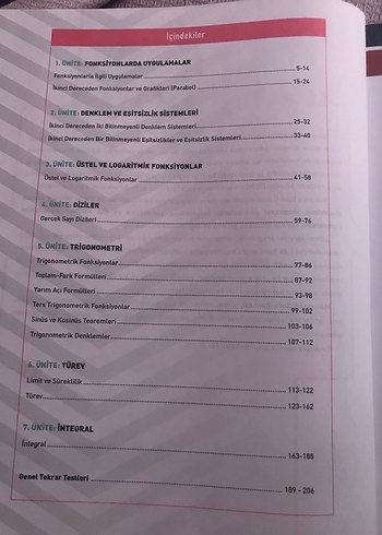 Beden Limit Yayınları AYT Matematik Soru Bankası