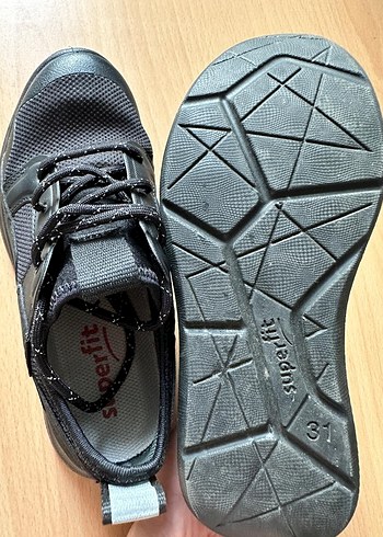31 Beden Siyah Spor Sneakers