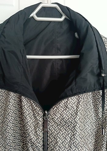 Gri Fermuarlı Kadın yamurluk - Görsel 9