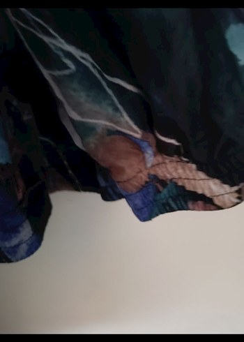 Kadın Çok Renkli Uzun kapşonlu Yağmurluk - Görsel 4