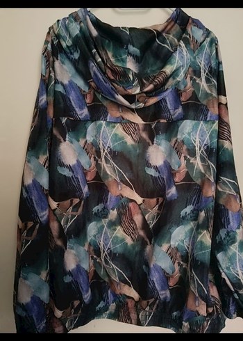 Kadın Çok Renkli Uzun kapşonlu Yağmurluk - Görsel 7