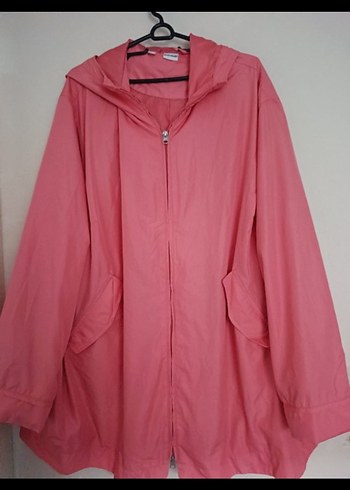 Pembe Midi Kadın yamurluk Fermuarlı - Görsel 2