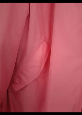 Pembe Midi Kadın yamurluk Fermuarlı - Görsel 4