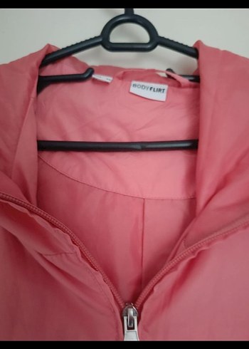 Pembe Midi Kadın yamurluk Fermuarlı - Görsel 3