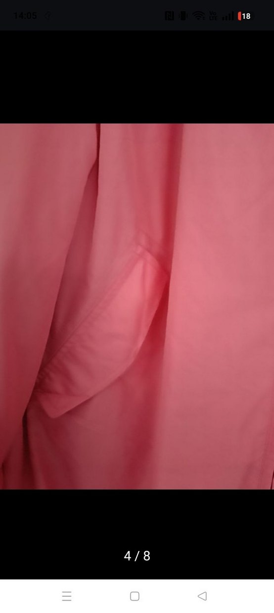 Pembe Midi Kadın  yamurluk Fermuarlı - Görsel 4