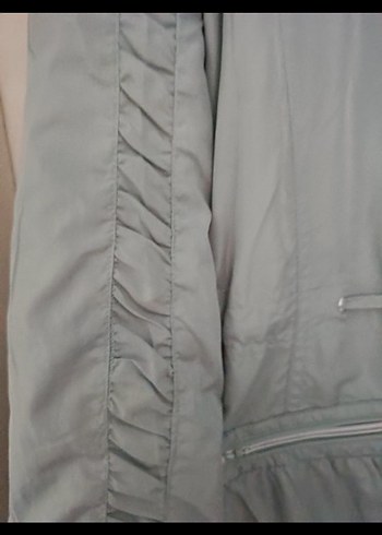 Düğmeli Midi Kadın yamurluk /rüzgarlık - Görsel 5