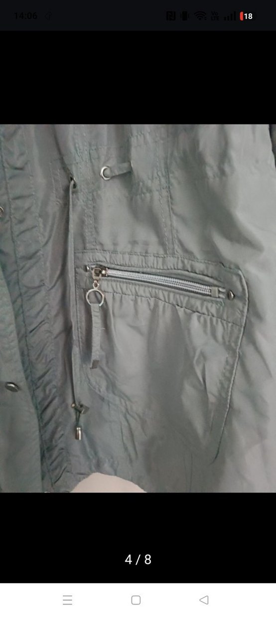 Düğmeli Midi Kadın yamurluk /rüzgarlık - Görsel 4