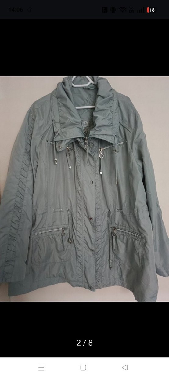 Düğmeli Midi Kadın yamurluk /rüzgarlık - Görsel 2