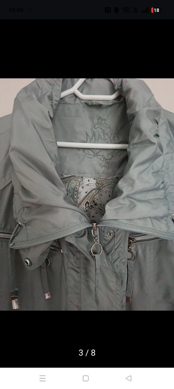 Düğmeli Midi Kadın yamurluk /rüzgarlık - Görsel 3