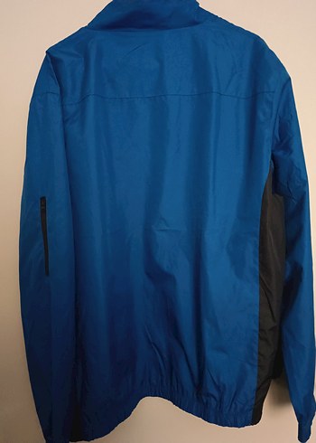 Mavi Fermuarlı Erkek Yağmurluk - Görsel 8