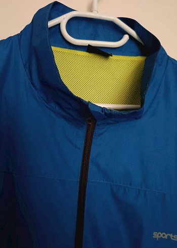 Mavi Fermuarlı Erkek Yağmurluk - Görsel 3