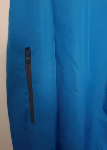 Mavi Fermuarlı Erkek Yağmurluk - Görsel 9