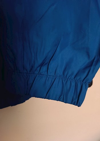 Mavi Fermuarlı Erkek Yağmurluk - Görsel 5