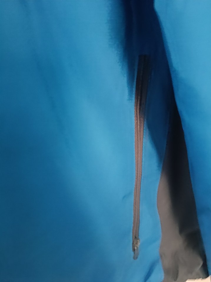 Mavi Fermuarlı Erkek Yağmurluk - Görsel 4