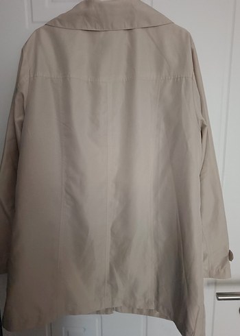 Bej Düğmeli Midi Kadın  rüzgarlık / yamurluk - Görsel 5