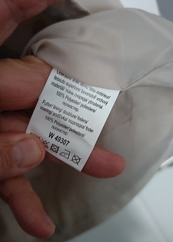 Bej Düğmeli Midi Kadın  rüzgarlık / yamurluk - Görsel 7