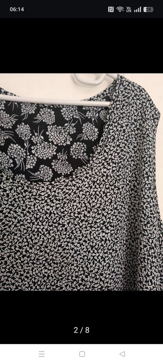 Yurtdışı şifon çift taraflı elbise - Görsel 2