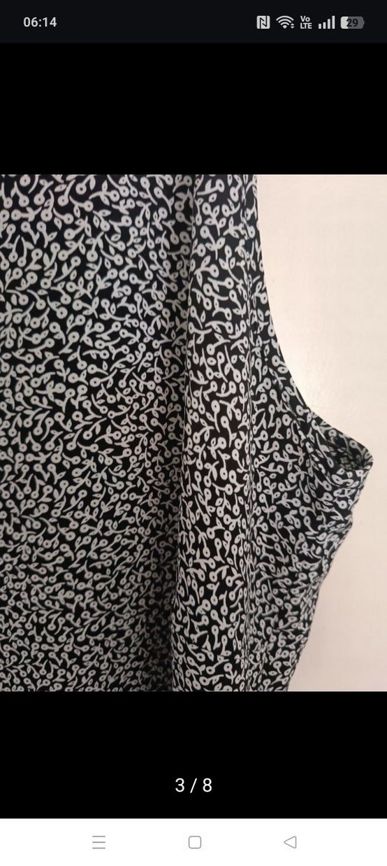 Yurtdışı şifon çift taraflı elbise - Görsel 3