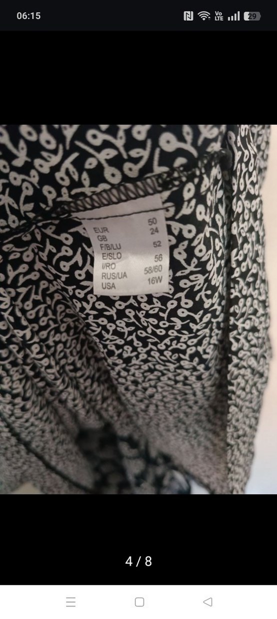 Yurtdışı şifon çift taraflı elbise - Görsel 4