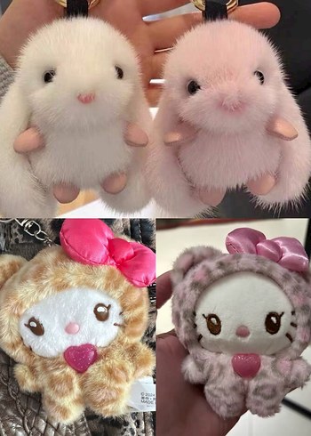 sanrio hello kitty peluş charm leopar ve çeşitleri