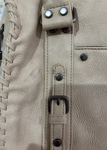 pull and bear city bag tarzı bowling çanta - Görsel 4