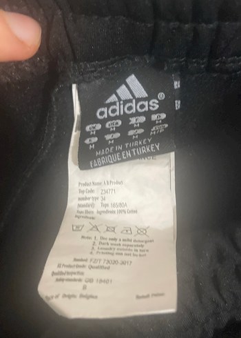 Adidas Siyah Fermuarlı Erkek Eşofman Altı - Görsel 4