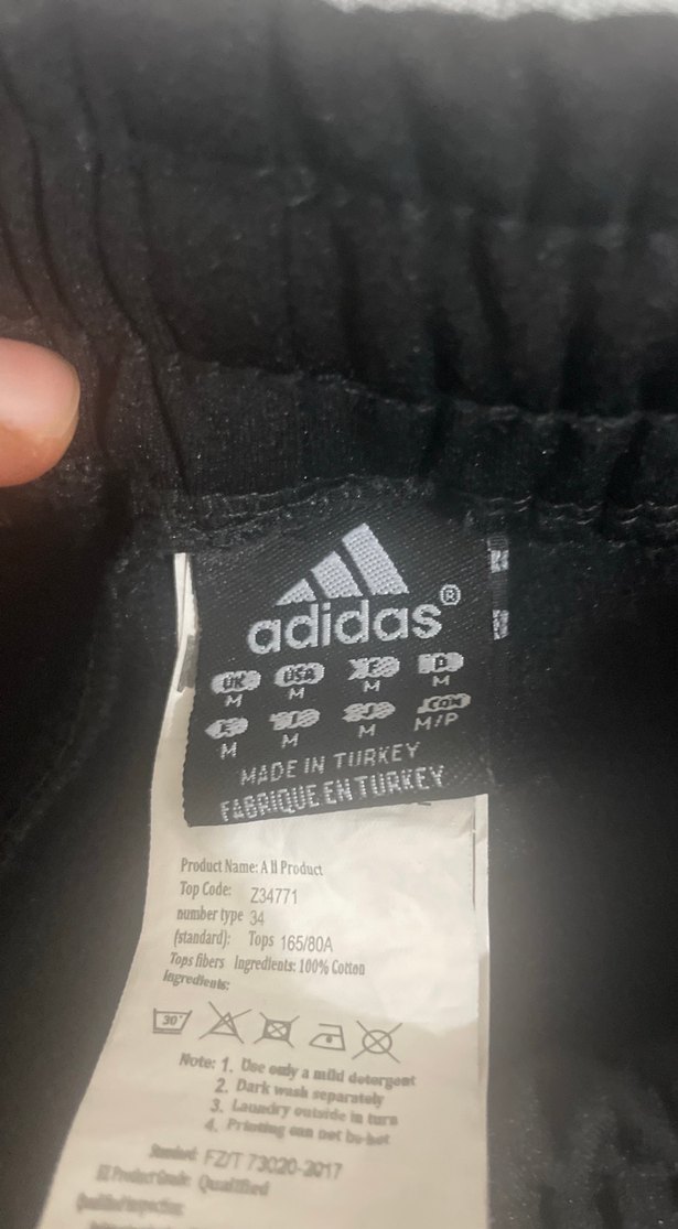 Adidas Siyah Fermuarlı Erkek Eşofman Altı - Görsel 3