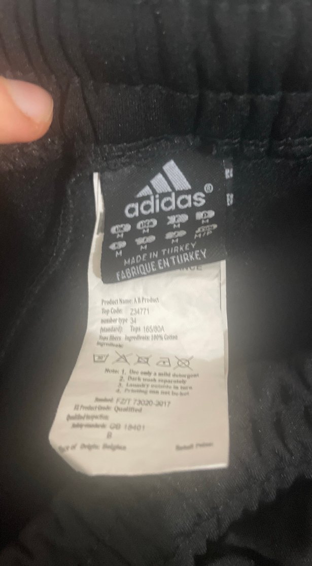 Adidas Siyah Fermuarlı Erkek Eşofman Altı - Görsel 4