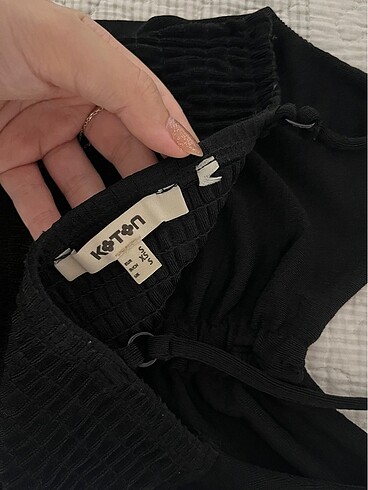 s Beden siyah Renk Koton Crop Üst