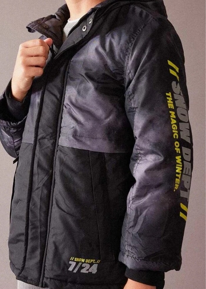 İçi poşarlı kalın mont - Görsel 2