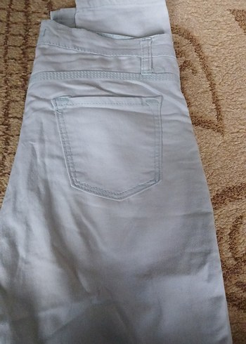 31 Beden beyaz Renk Mint yesiliMidi Kadın Denim Pantolon
