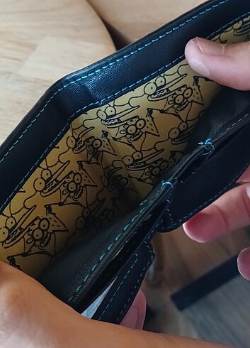 Beden siyah Renk Mordecai ve rigby cüzdan