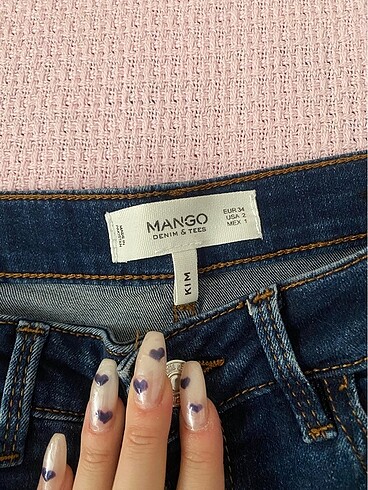 34 Beden mango kot pantolon