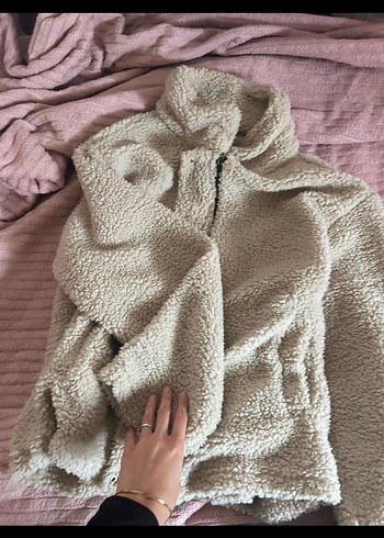 Gri Fermuarlı Kadın Midi Ceket - Görsel 2