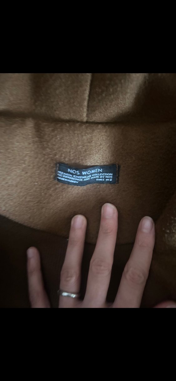 Kahverengi Kadın Süet Midi Kaban - Görsel 2