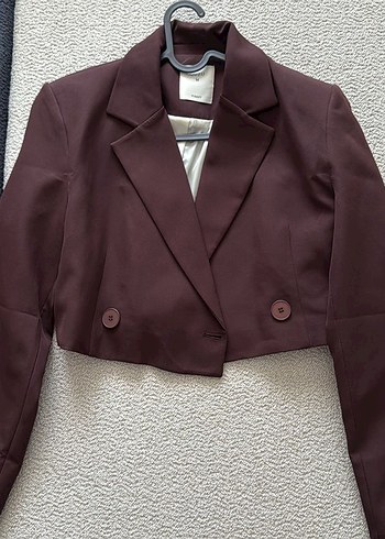 Quzu Acı Kahve Kadın Blazer Ceket