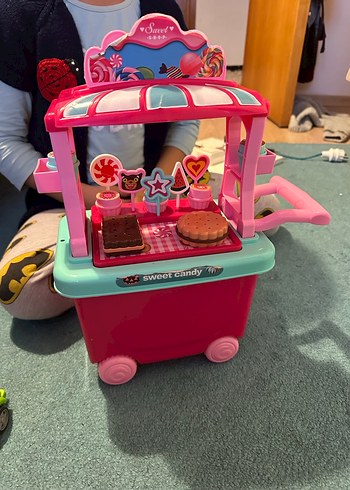 Renkli Pembe Tatlı Şeker Oyun Seti