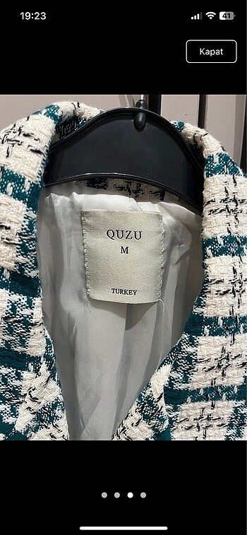 m Beden Quzu blazer