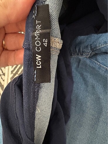 42 Beden mavi Renk Hamile pantalonu 42 beden açık mavi renk