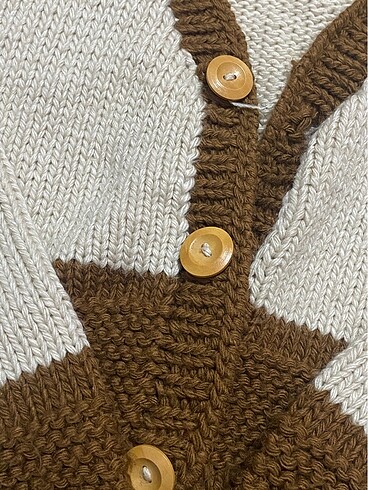 El örgüsü crop hırka oversize